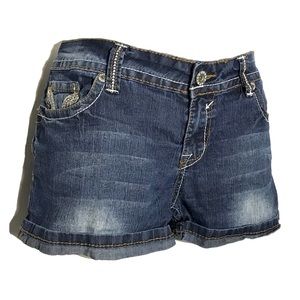APOLLO | Embroidered Denim Shorts – 13/14